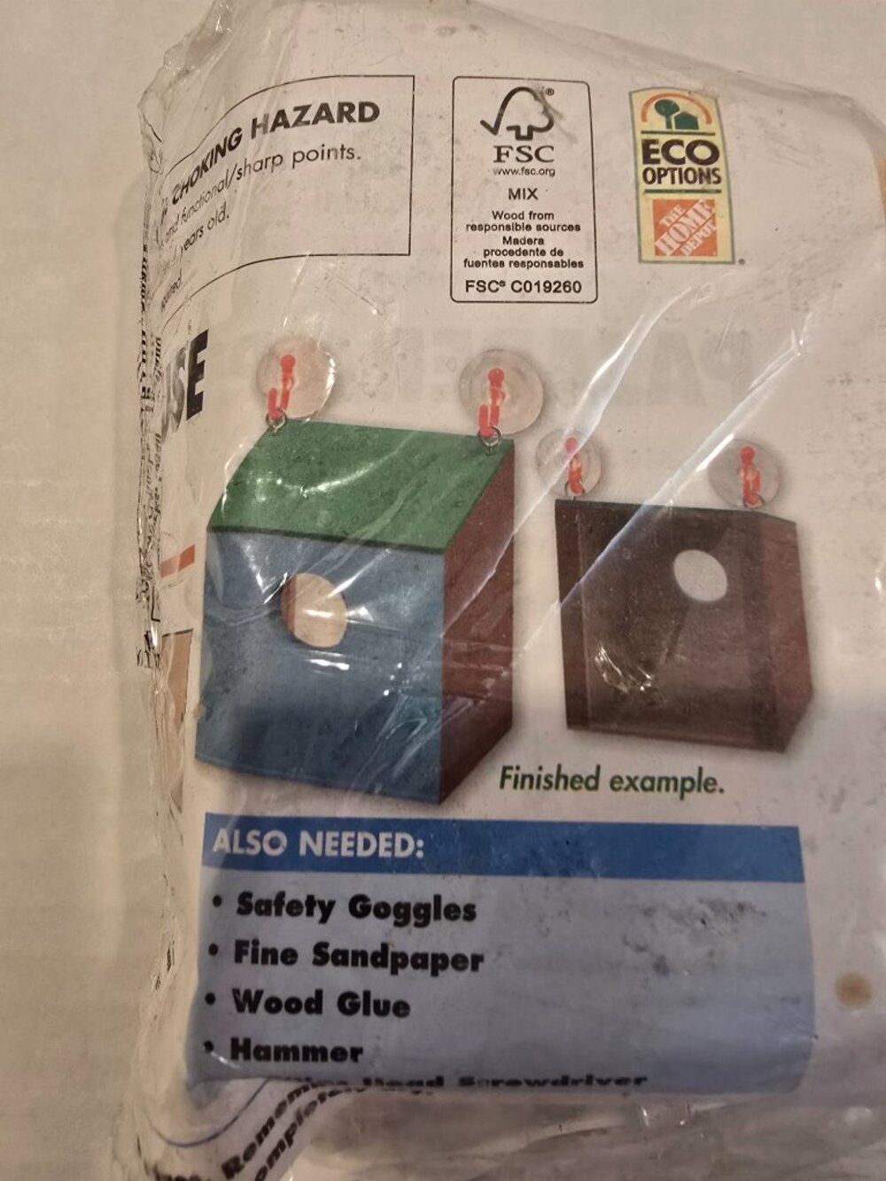 Home Depot Kid's Workshop Window Birdhouse Kit #71106 Model MF1217 NEW